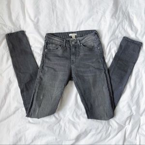 H&M grey distressed jeans